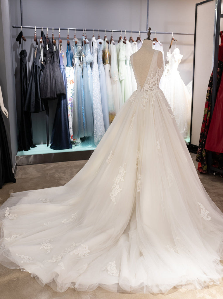 a-line princess wedding dress