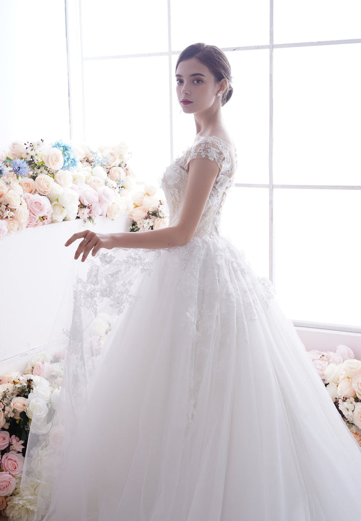 a-line princess wedding dress