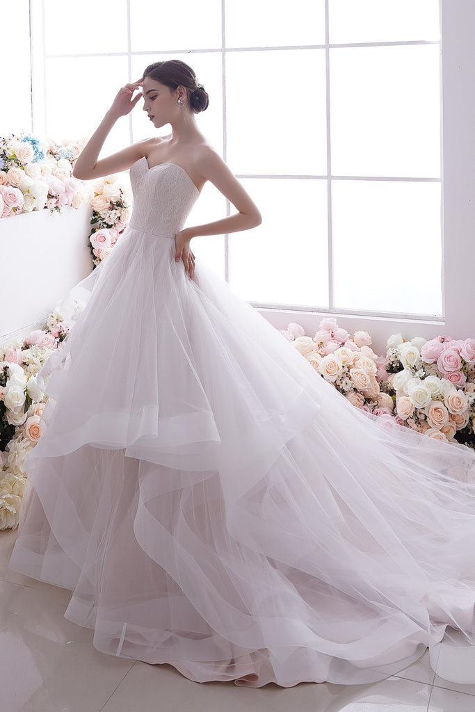 a-line sweetheart wedding dress