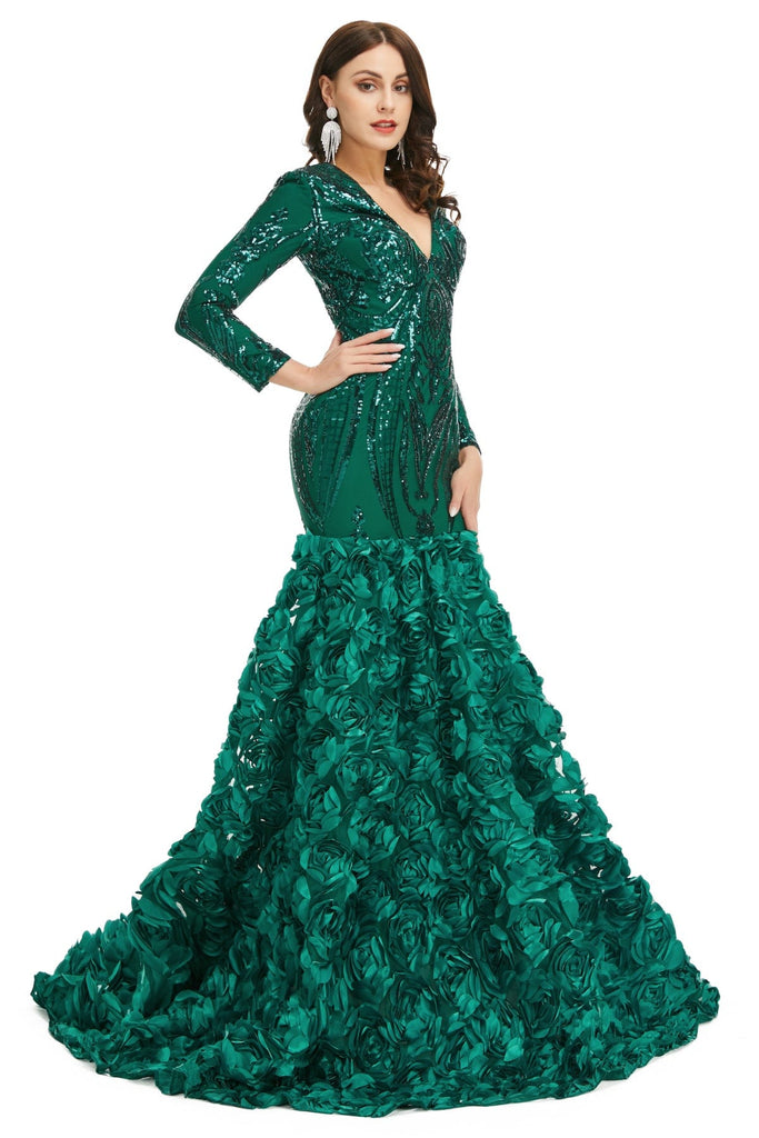 green prom dresses